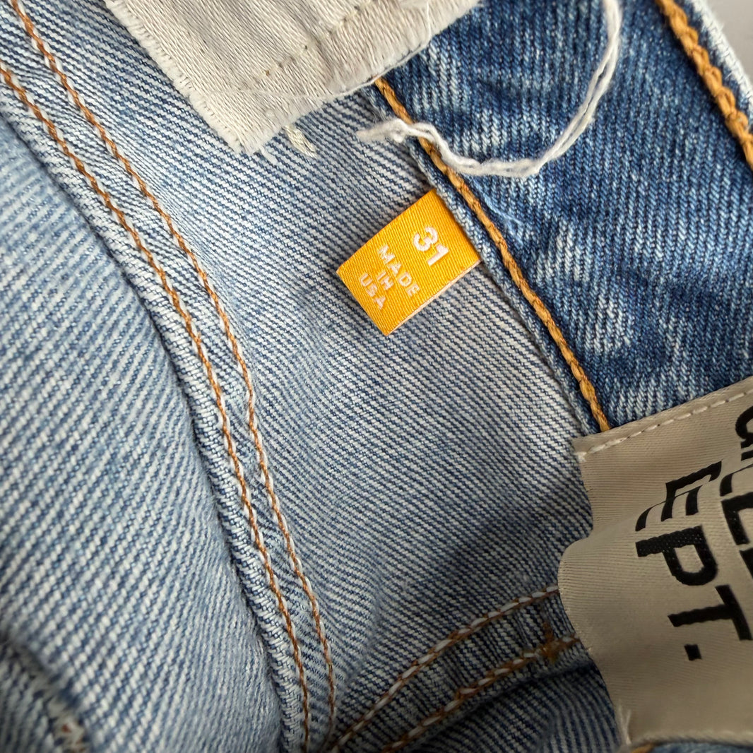 Gallery Dept Straight Leg Side Zipper Denim Jeans