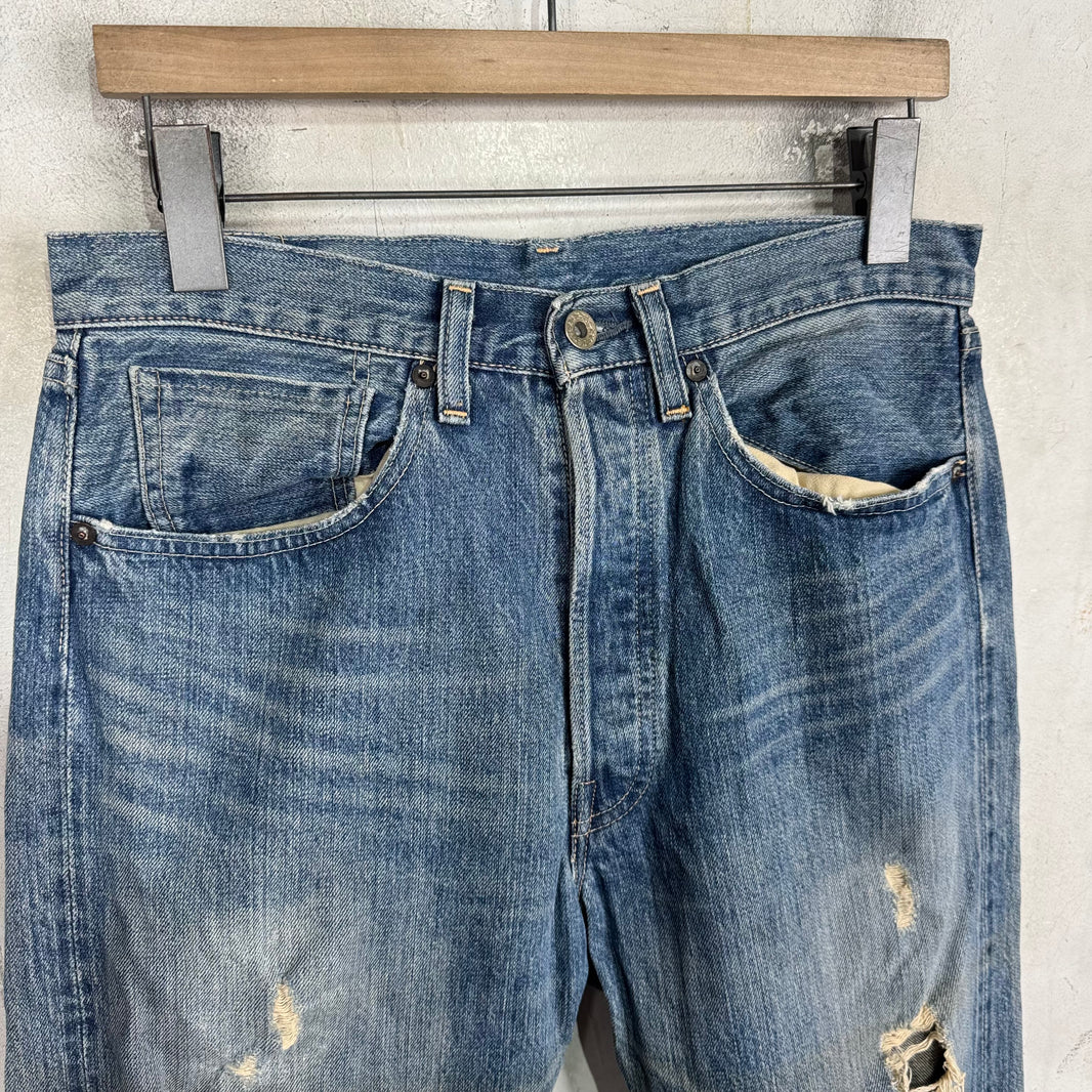 Levis Japanese Market Distressed Redline 501's