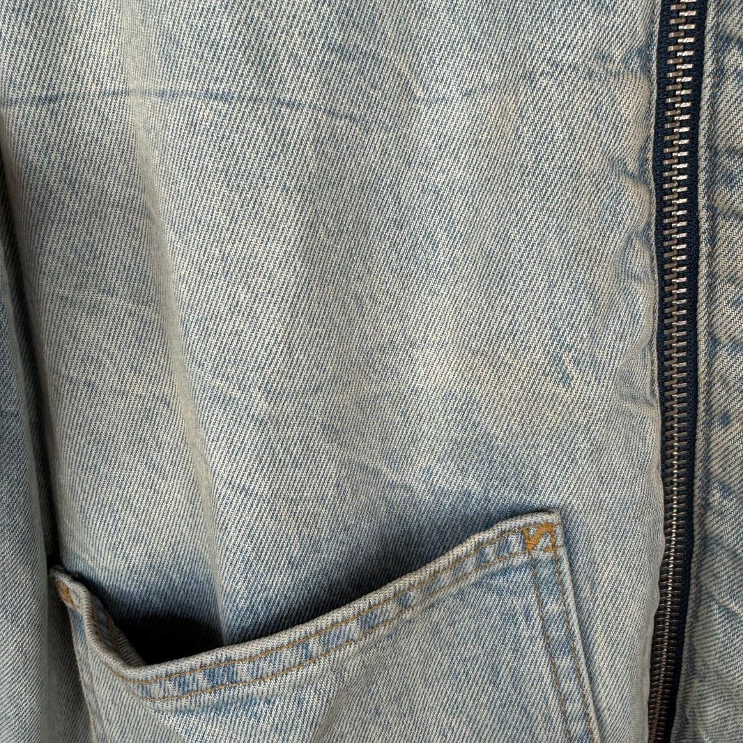 Stussy Zip Up Denim Chore Jacket