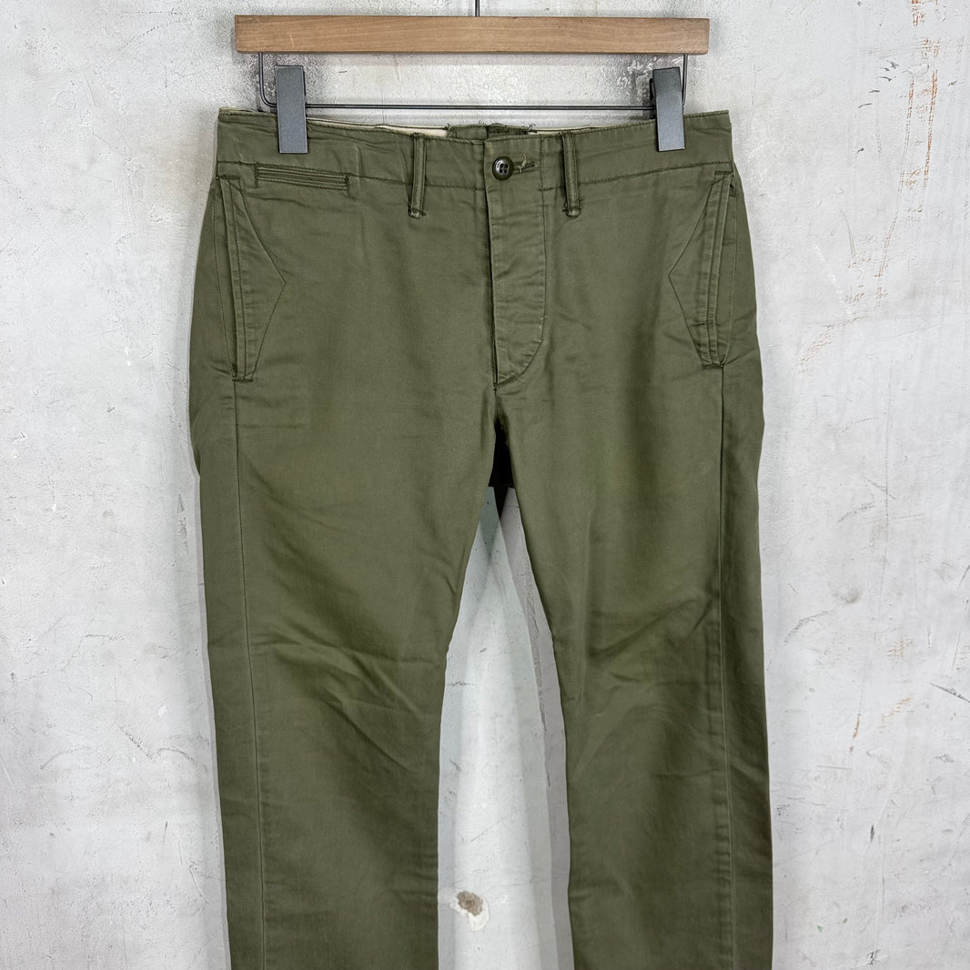 RRL Olive Fatigue Chinos