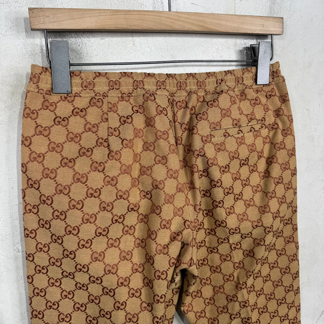 Gucci Woven Monogram Elastic Waist Pants
