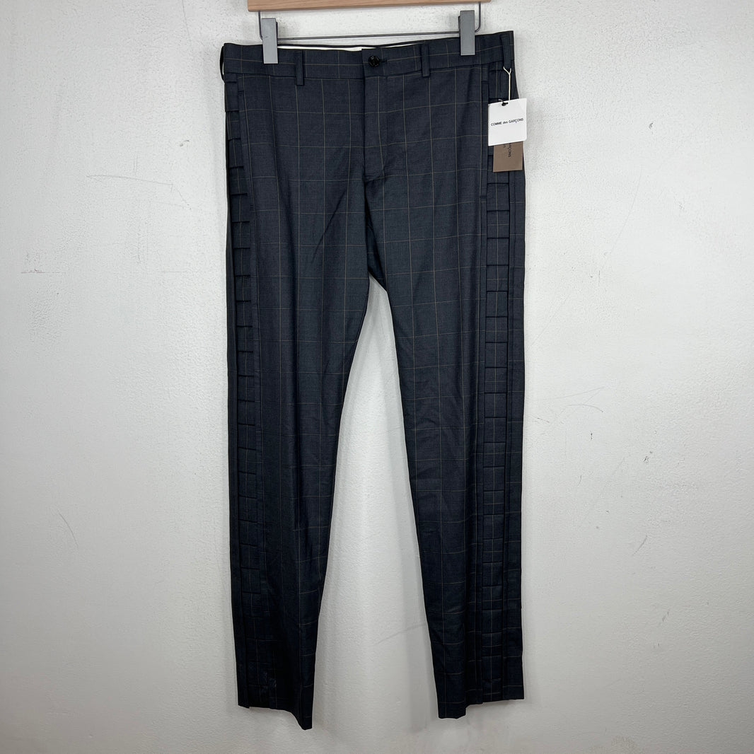 CDG Grey Plaid Trousers