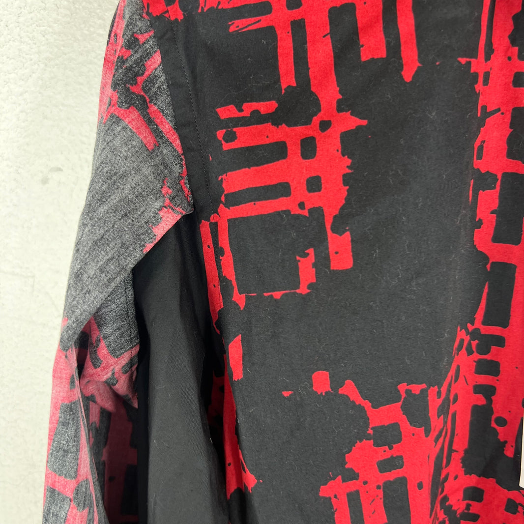 CDG BLACK Ink Splatter L/S Shirt