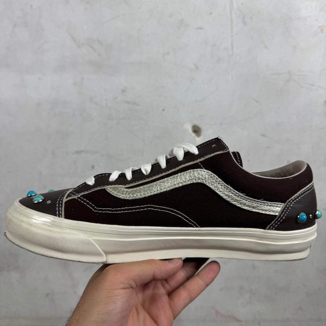 Vans Brown Leather Gemstone Old Skools