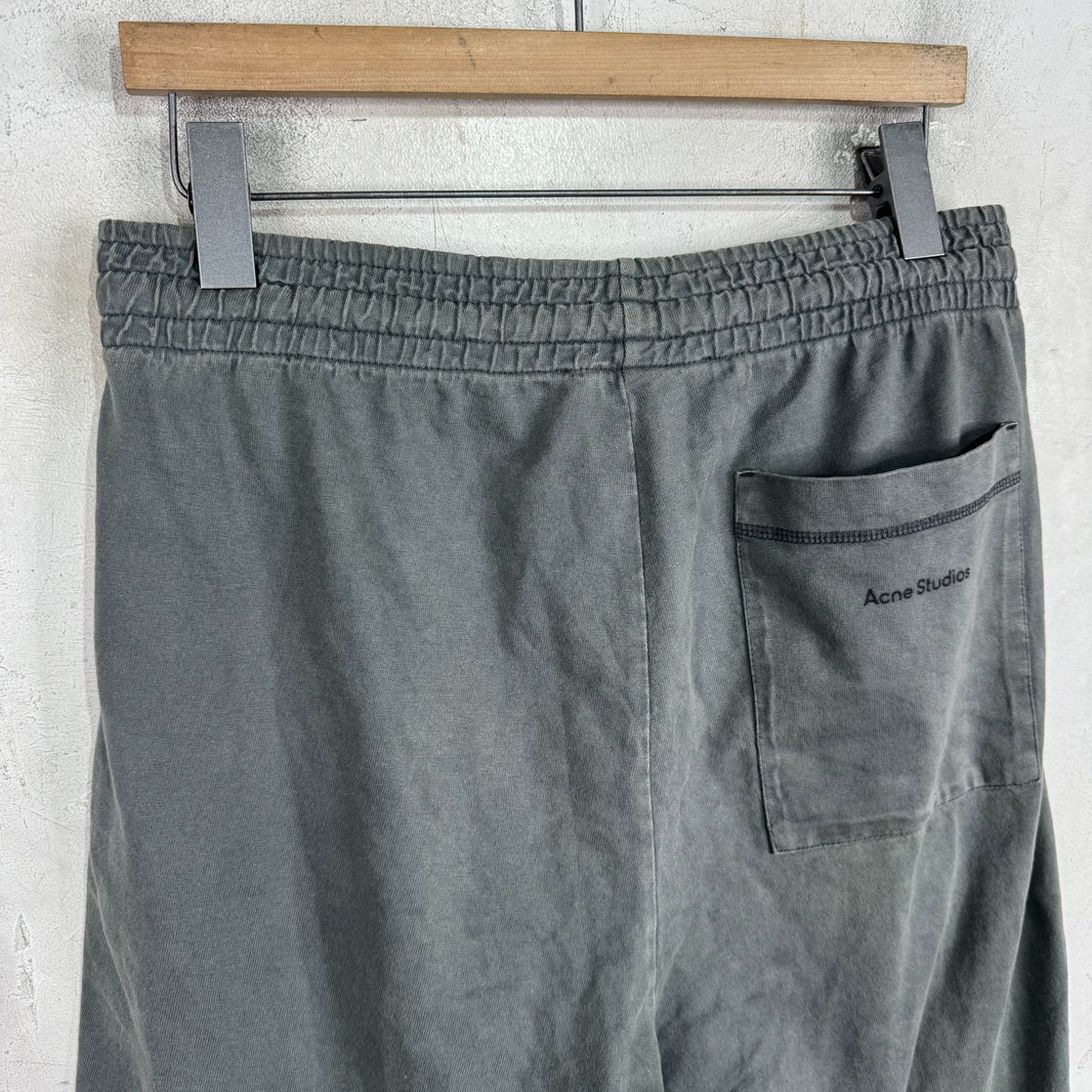 Acne Studios Grey Faded Logo Sweatshorts