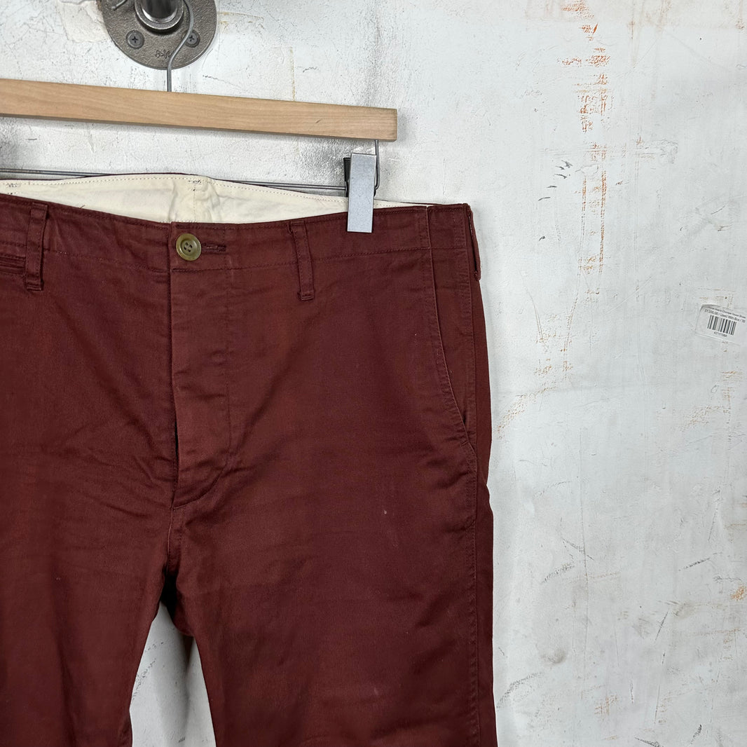 Visvim Brown Straight Chino Trousers