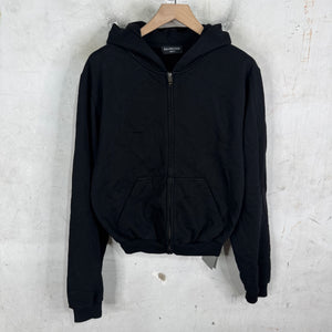 Balenciaga Tab Logo Zip Hoodie