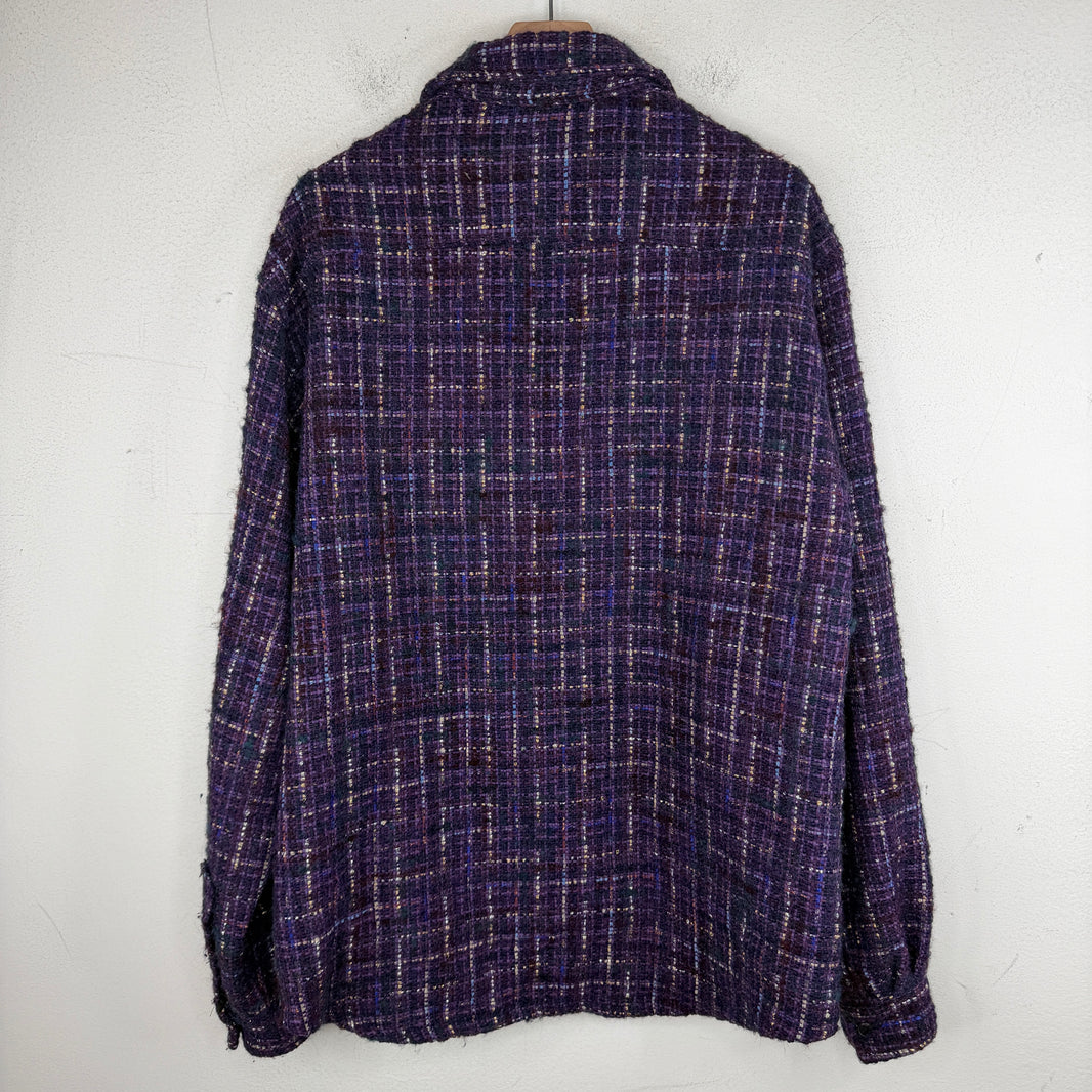 Cout De La Liberte Purple Glitter Flannel
