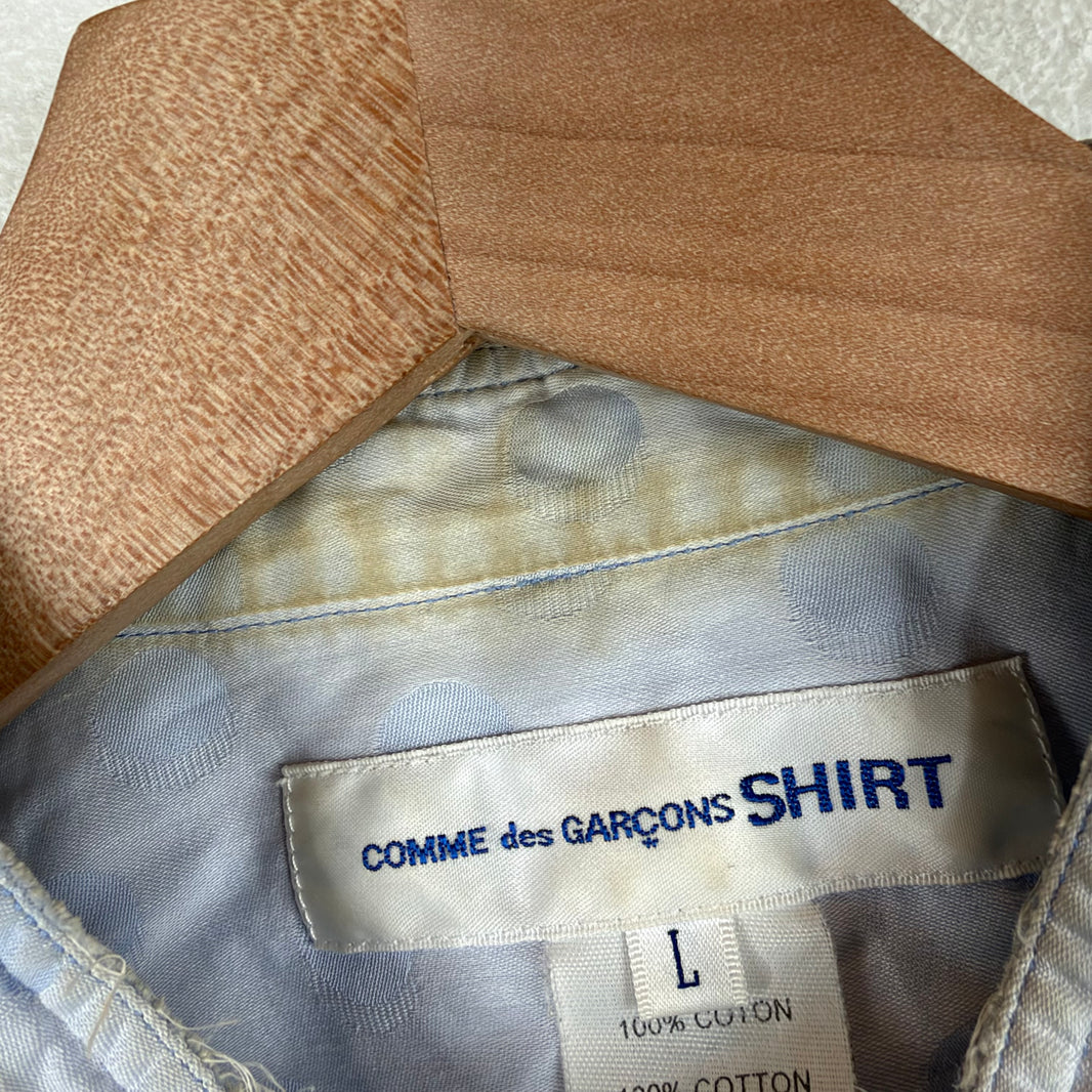 CDG Shirt Layered Patchwork L/S Shirt