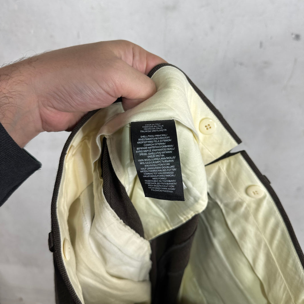 RRL Brown Wool Trousers