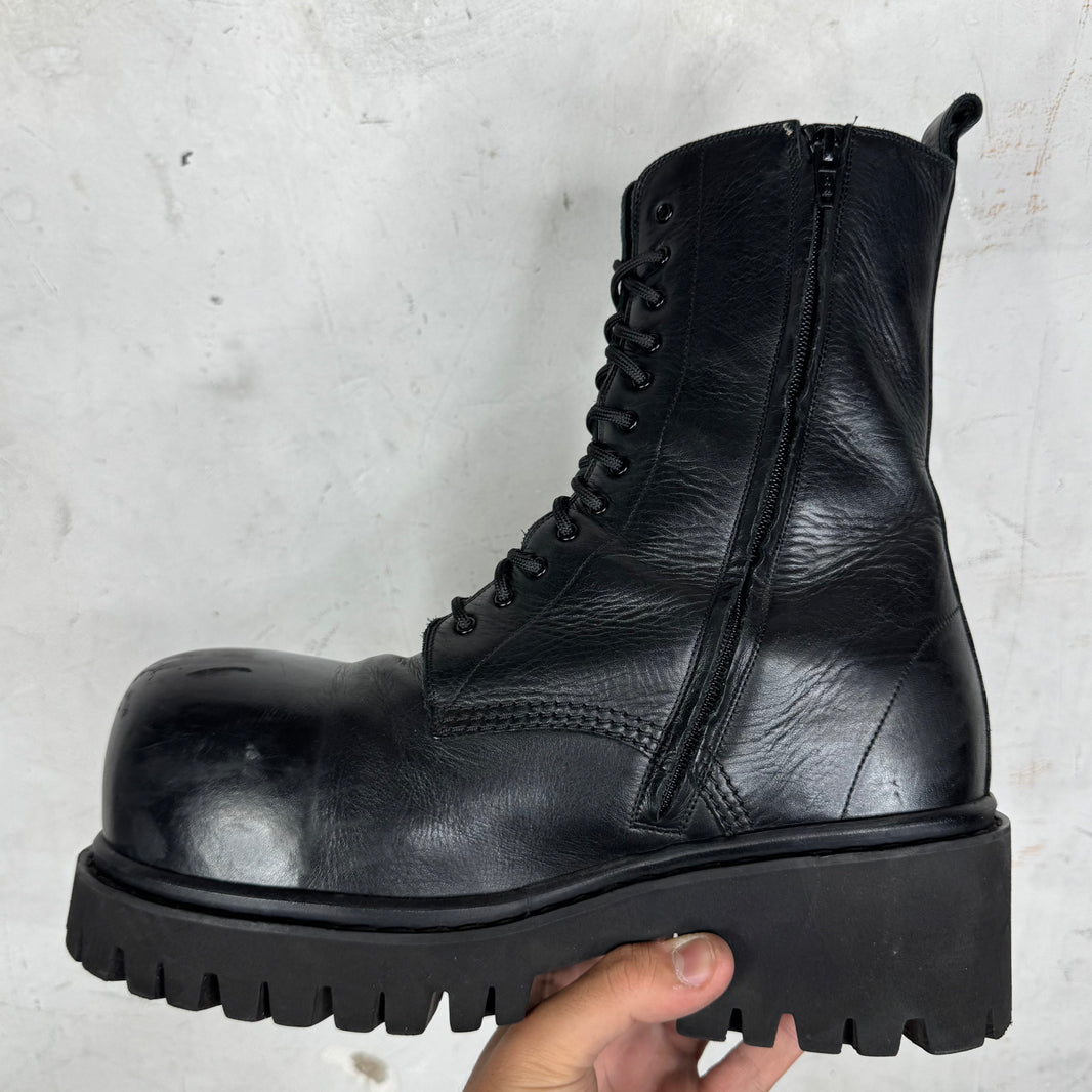 Balenciaga Leather Stomper Boots