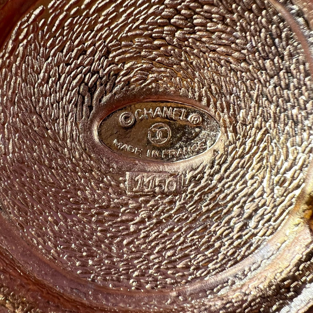 Chanel Gold Coin Brooch