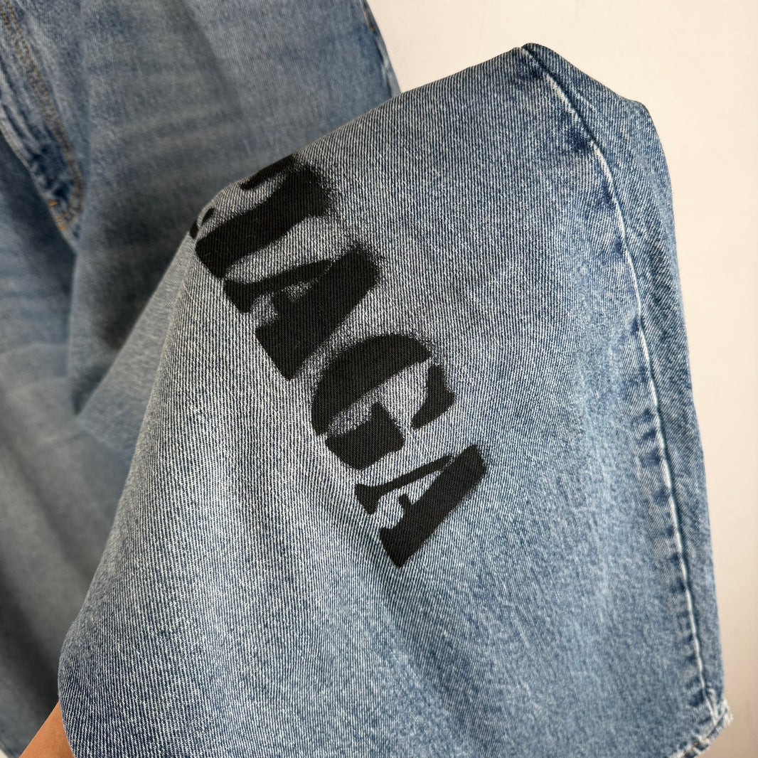 Balenciaga Sample Stencil Baggy Jeans