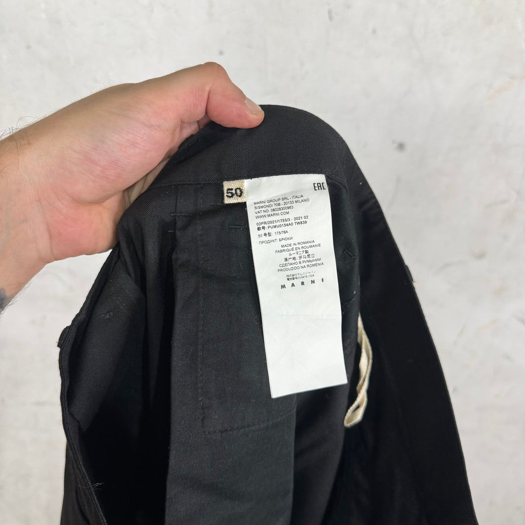 Marni Loose Black Trousers