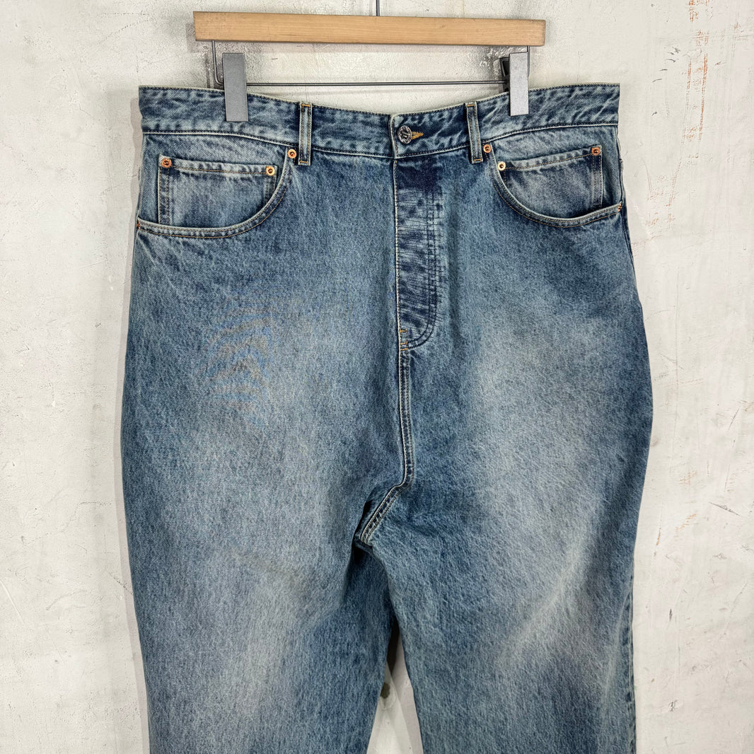 Vetements Backwards Wide Leg Jeans