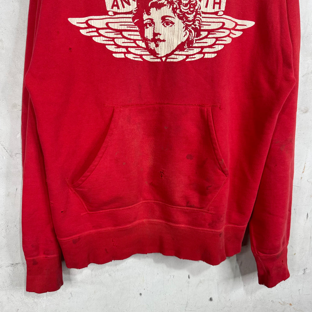 Saint Michael Angel Distressed Hoodie