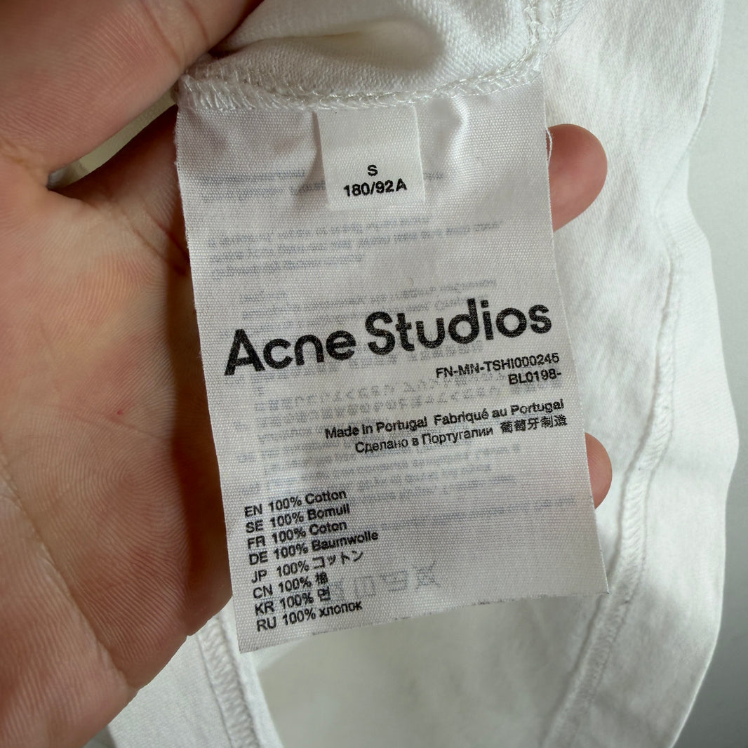 Acne Studios White Logo T-Shirt