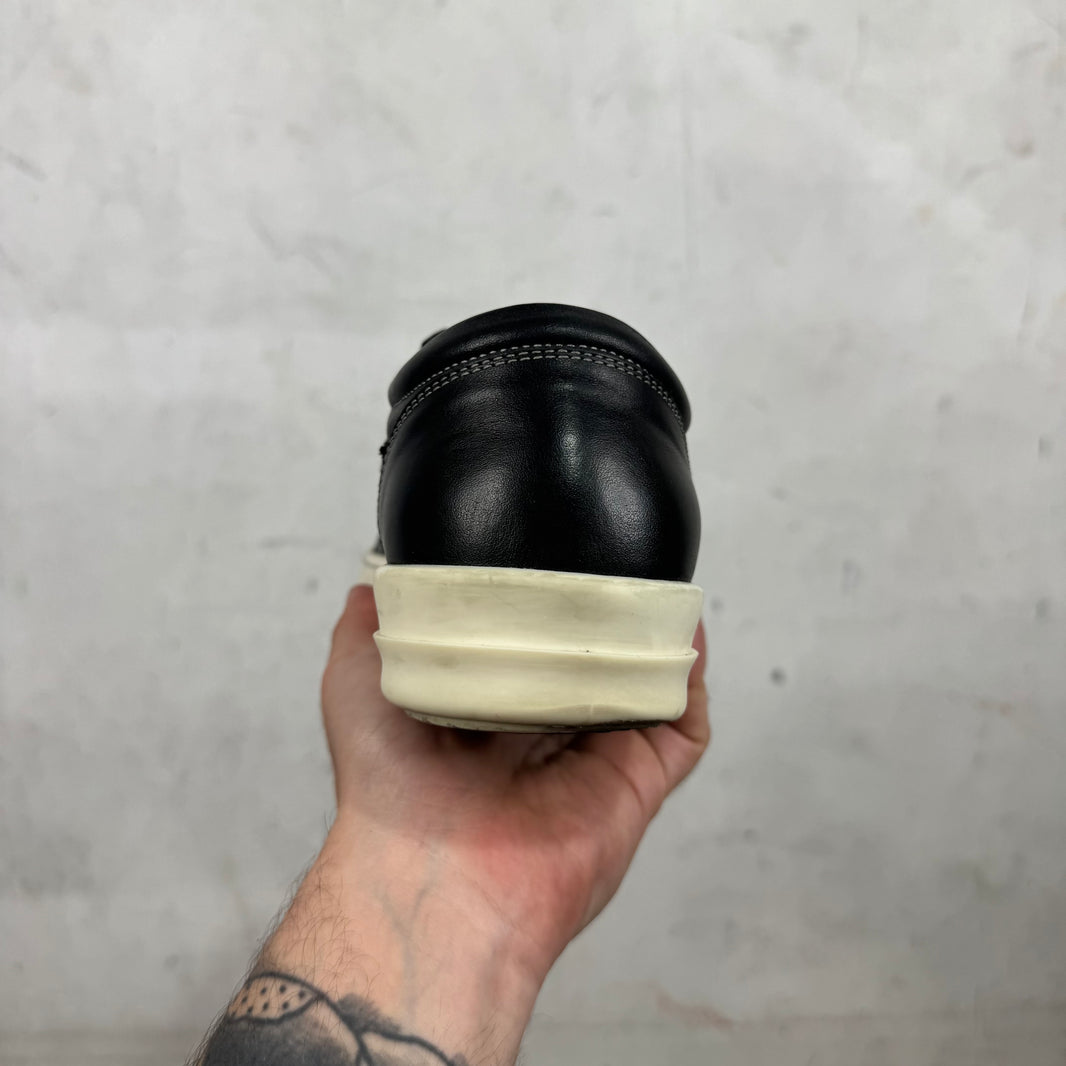 Rick Owens Tonal Black Leather Vans