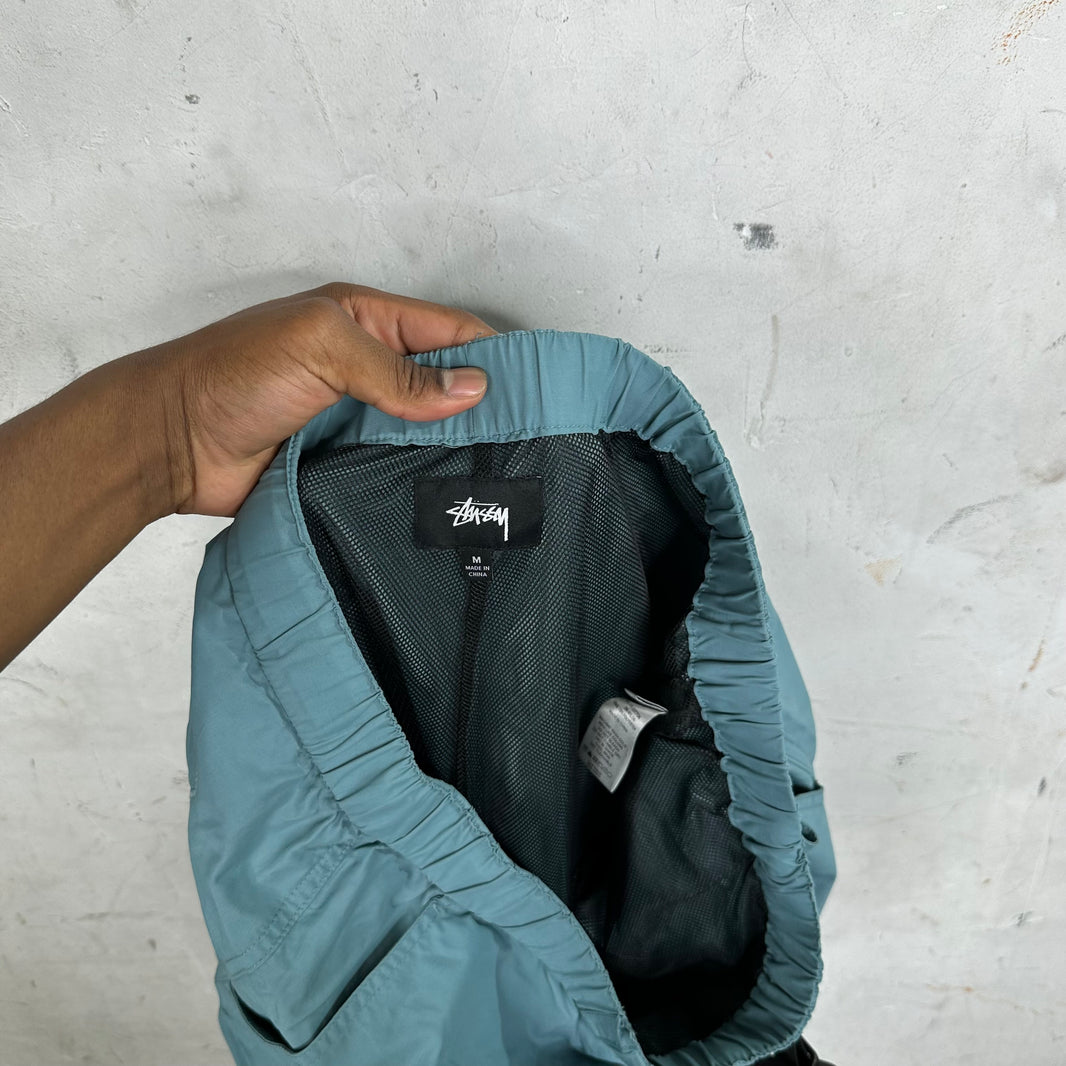 Stussy Blue Nylon Cargo Pants