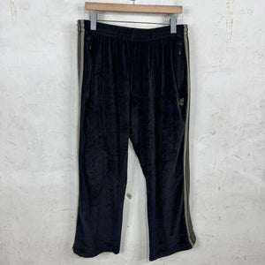 Needles Black Velvet Track Pants