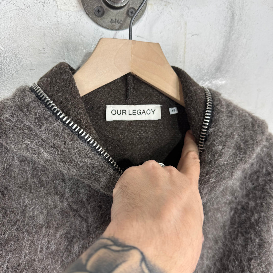 Our Legacy Mohair Full Zip Hoodie