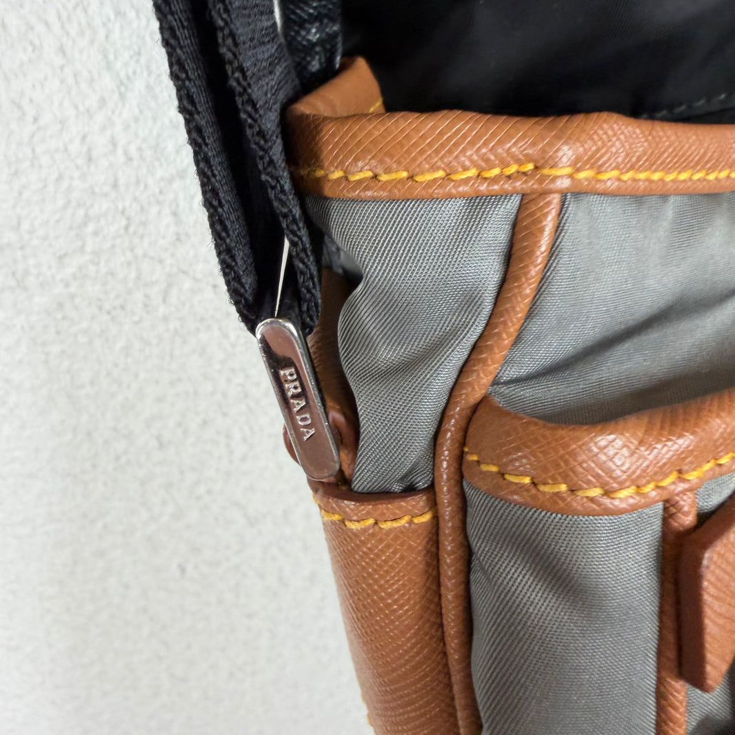 Prada Color Block Messenger Bag