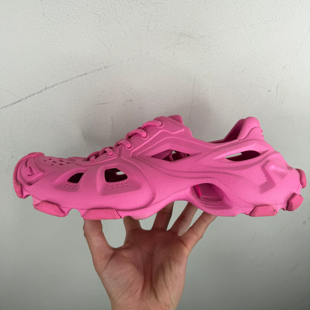Balenciaga Pink Lace Up HD Sneakers