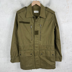 Saint Laurent Olive Womens Military M-65 Jacket