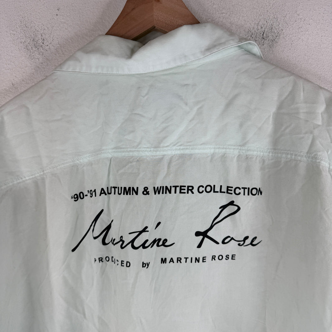 Martine Rose AW Collection Mint Viscose Button Up Shirt