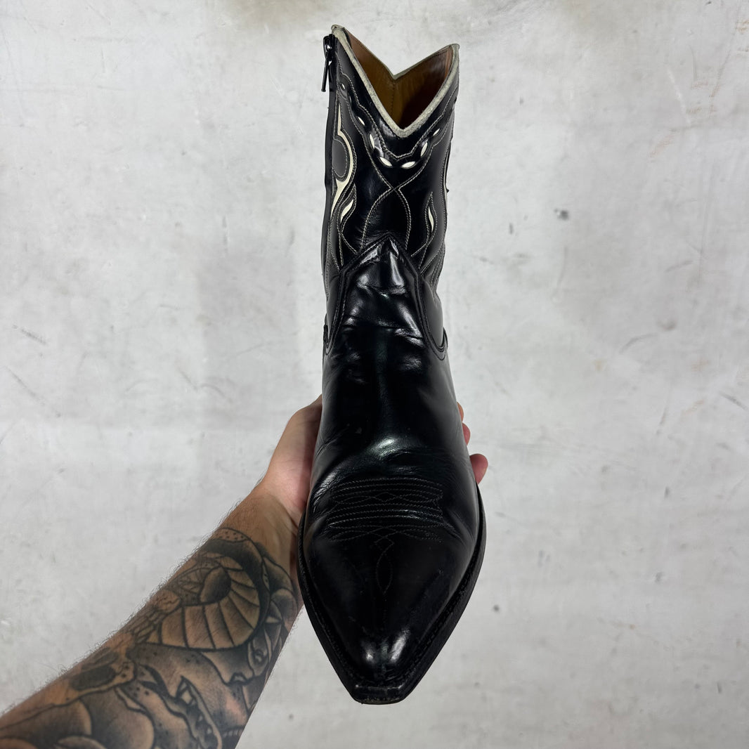 Saint Laurent Leather Western Boots