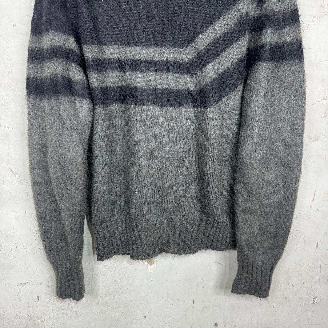 Jil Sander Mohair Grey/Black Knit