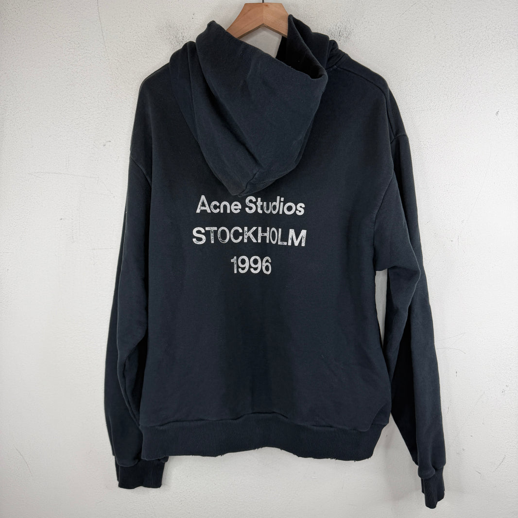 Acne Studios Washed Black Stockholm Hoodie
