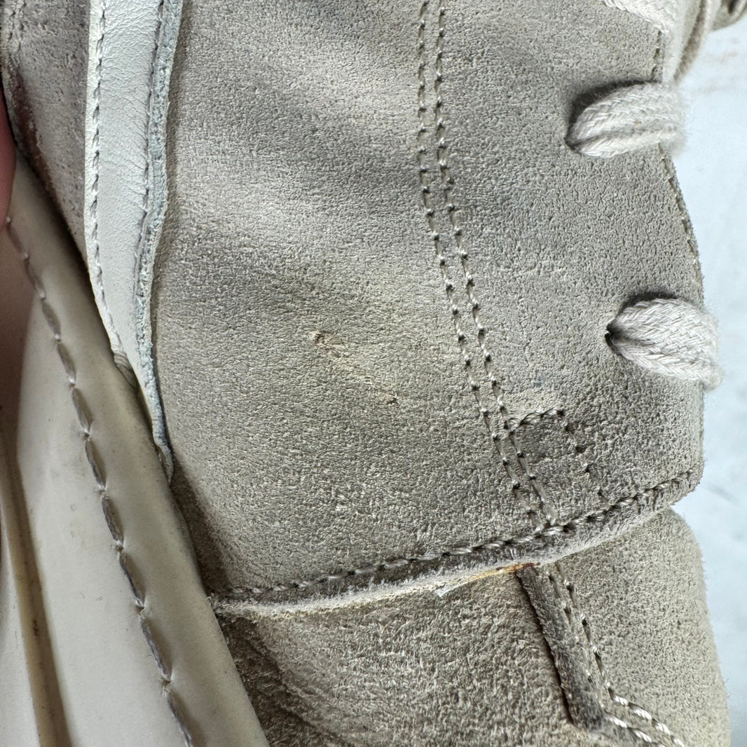 Rick Owens Gray Suede Geobaskets