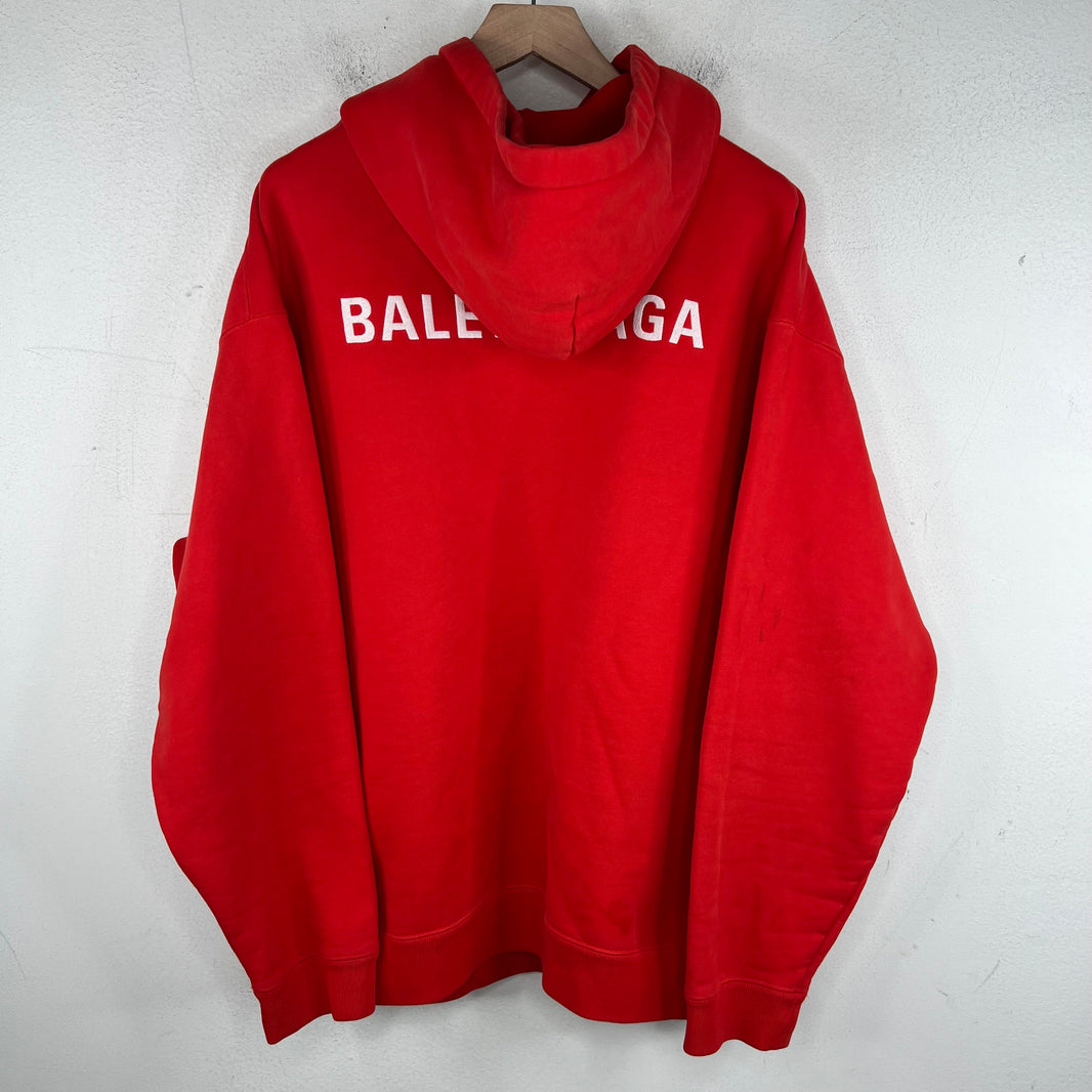 Balenciaga Embroidered Logo Hoodie