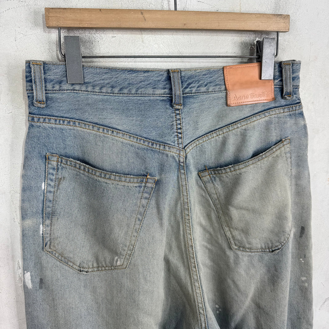 Acne Studios Wide Leg Painter Jeans