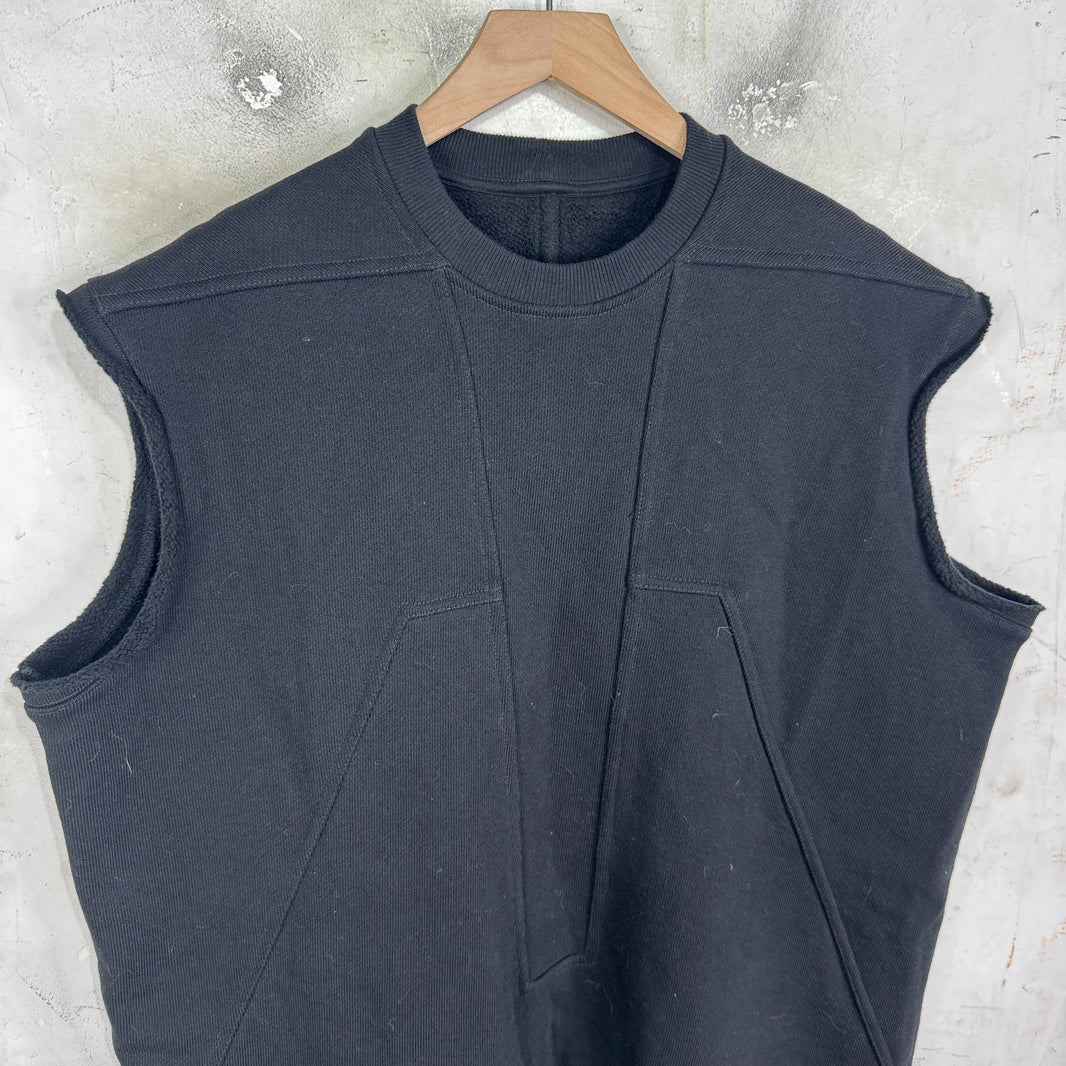 Rick Owens Paneled Sweatshirt Vest