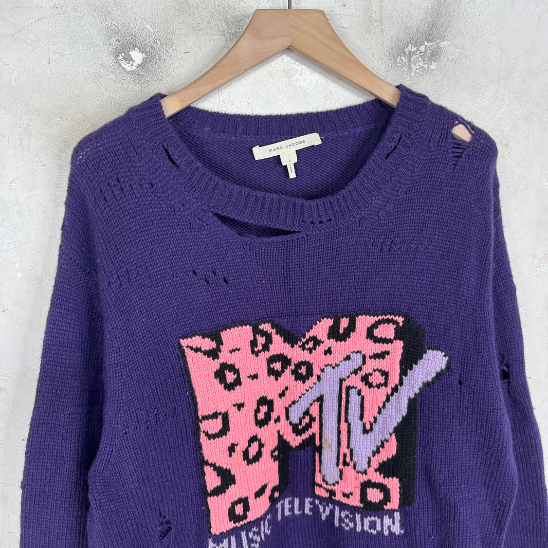 Marc Jacobs MTV Distressed Knit Sweater