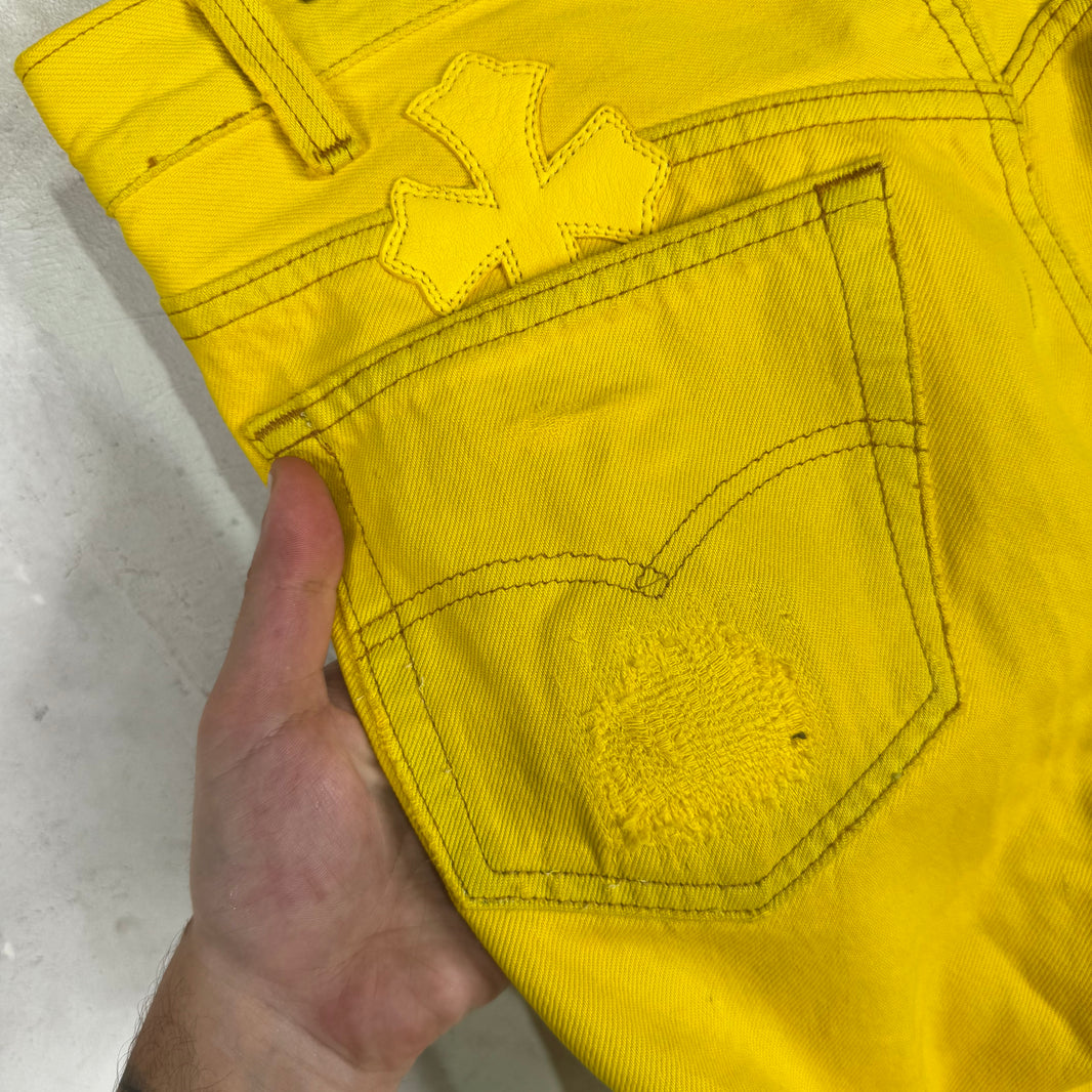 Chrome Hearts x Levis Yellow Patch Jeans