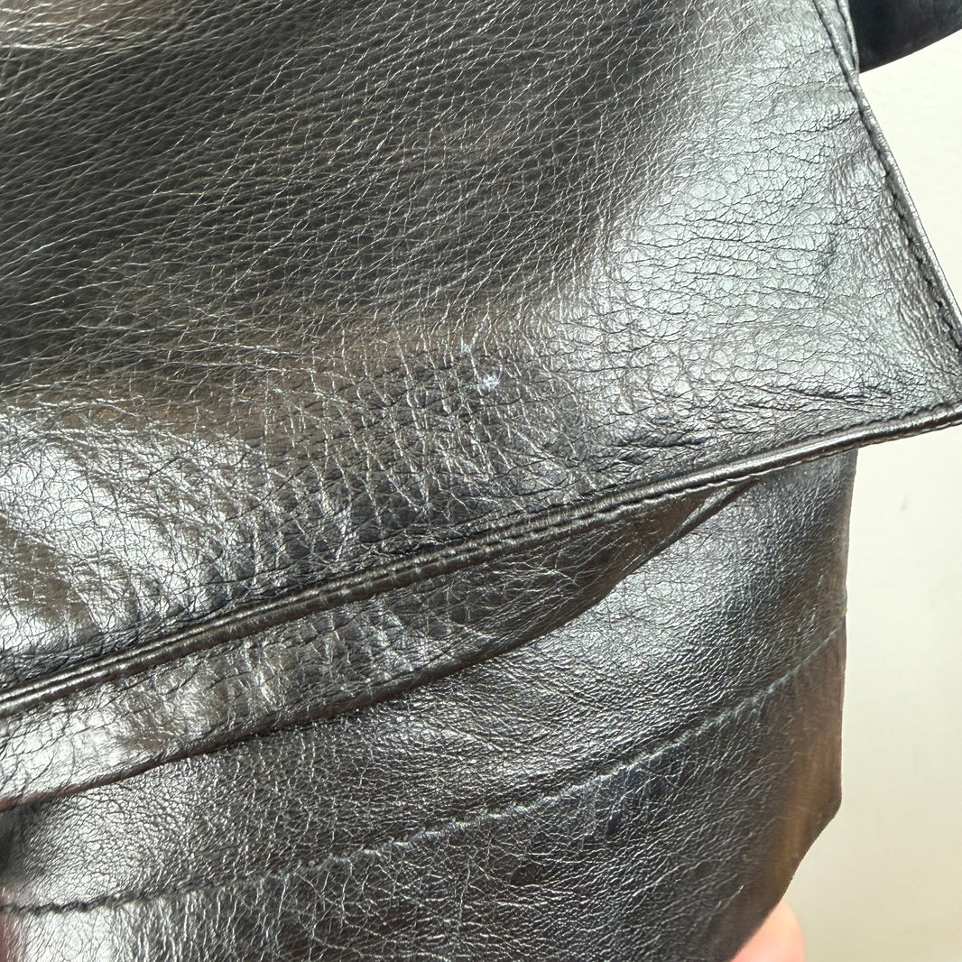 Balenciaga Leather Globe Jacket