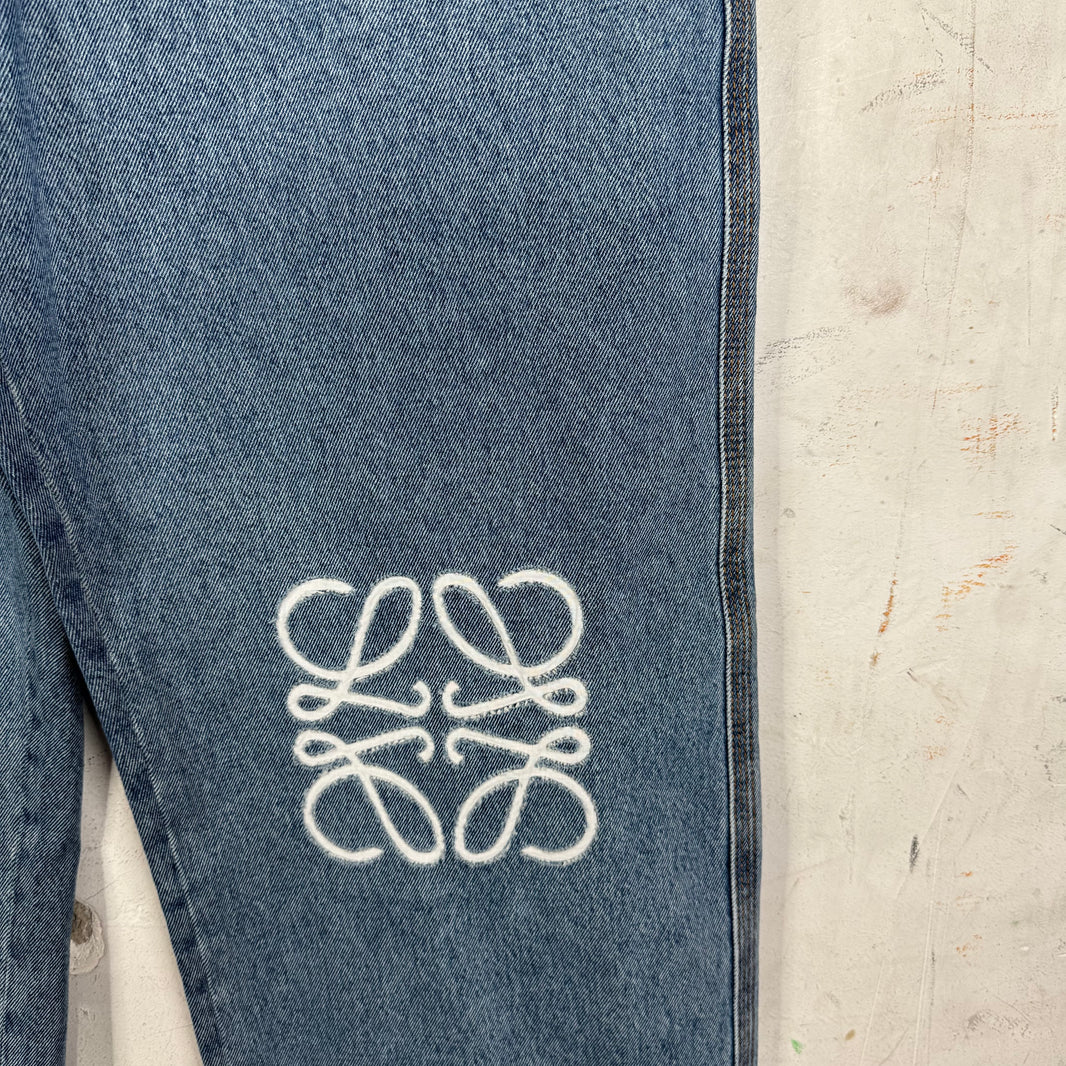 Loewe Lightwash Baggy Anagram Jeans