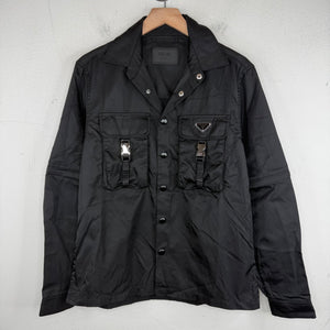 Prada Re-Nylon Convertible Cargo Snap Button Shirt