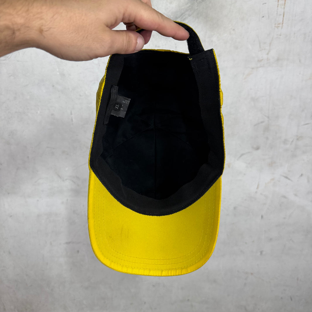 Prada Yellow Nylon Plaque Hat