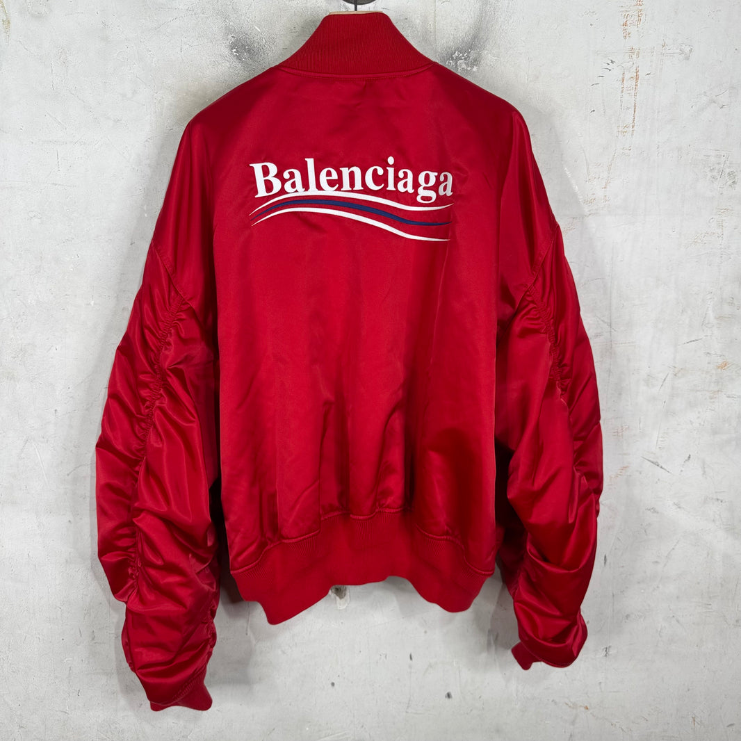 Balenciaga Red Campaign Bomber