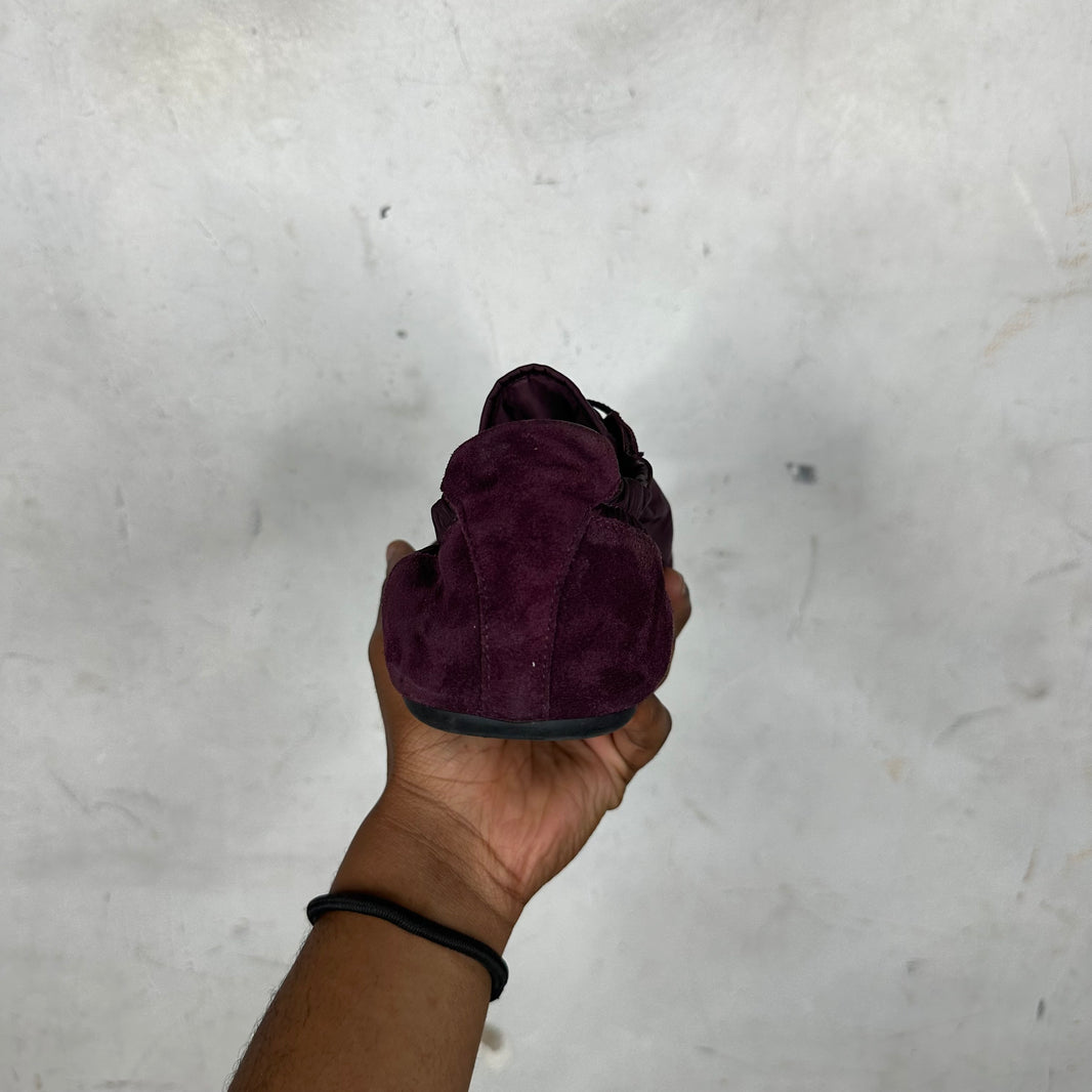 Prada Red Wine Re-Nylon Scrunch Sneakers