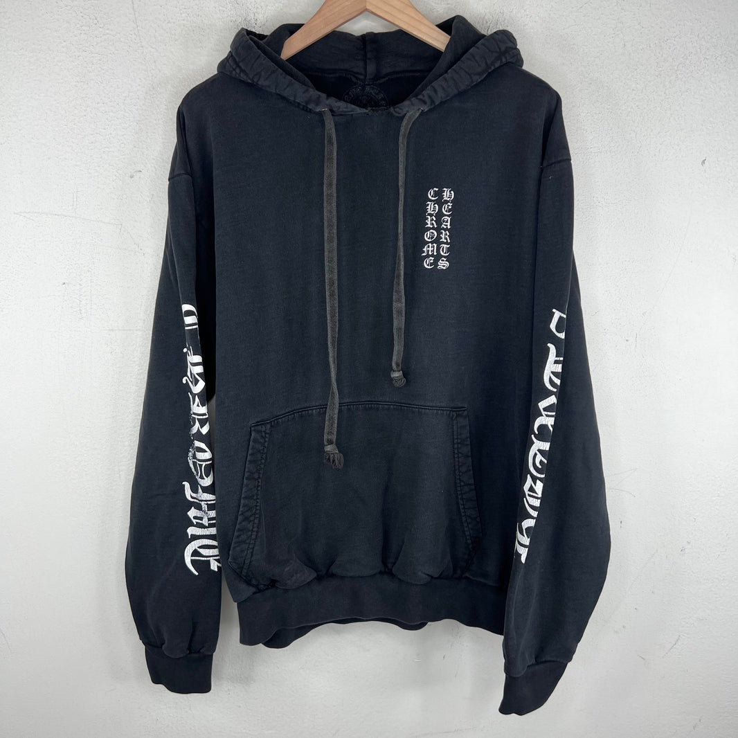 Chrome Hearts Smoked Vertical Logo Hoodie