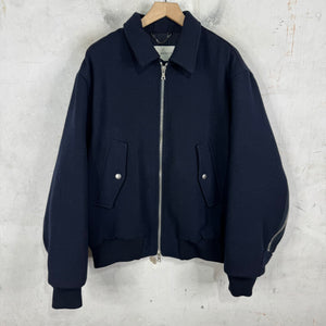 Dries Van Noten Back Zip Wool Bomber