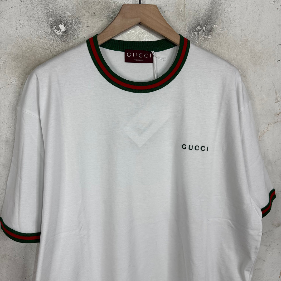 Gucci Webbed Ringer T-Shirt