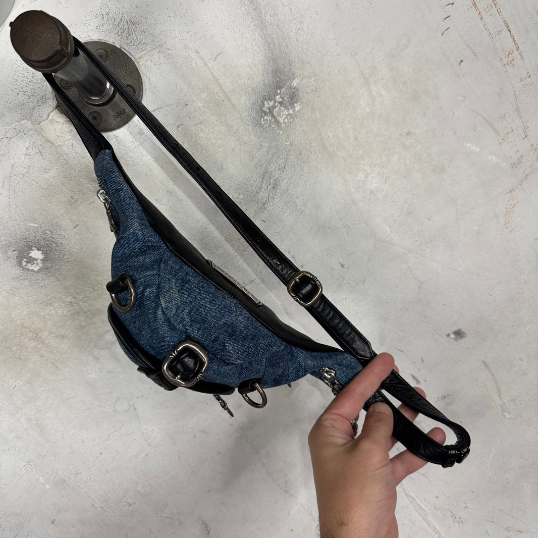 Chrome Hearts Mini Denim Snat Pouch
