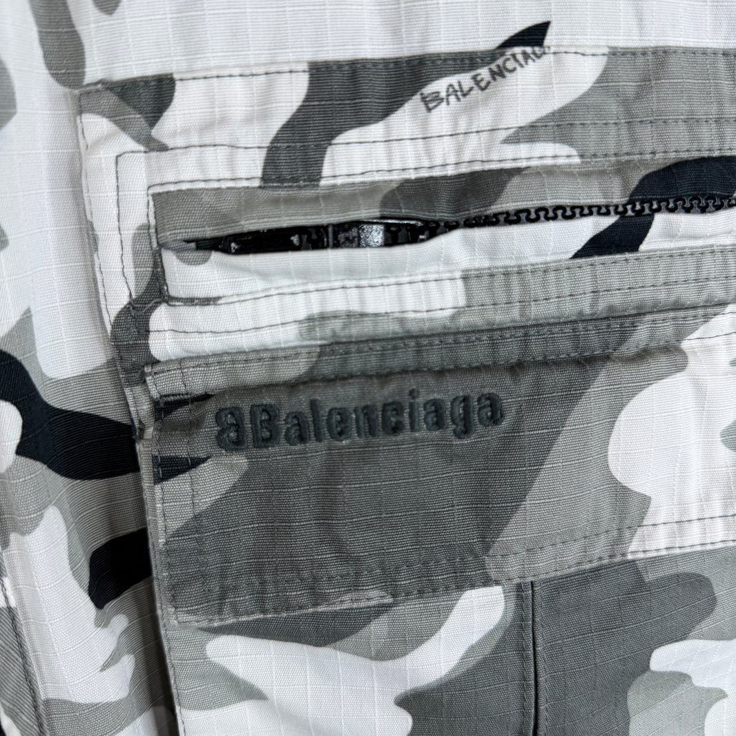 Balenciaga Snow Camo Cargo Vest