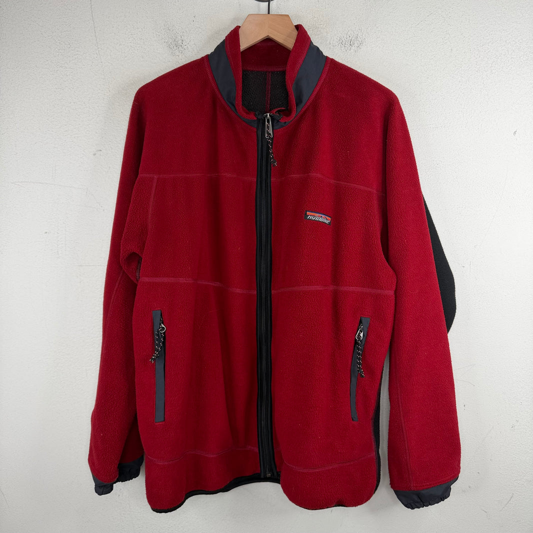 Hysteric Glamour Red Fleece Zip Jacket
